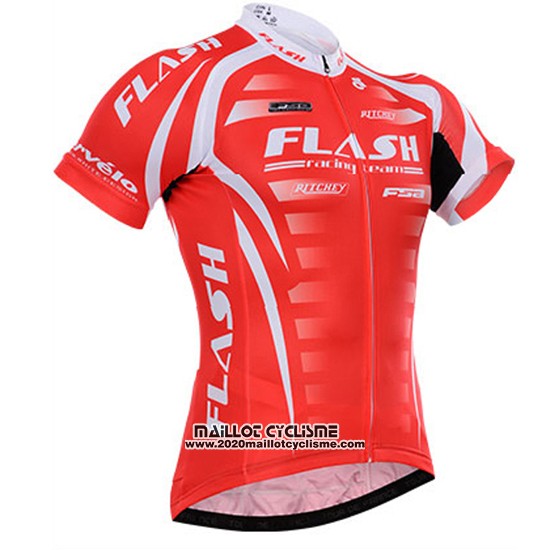 Maillot Ciclismo To The Fore Rouge et Blanc Manches Courtes et Cuissard